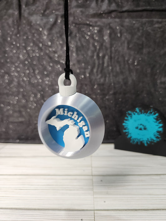 Michigan 3D Christmas Ornament