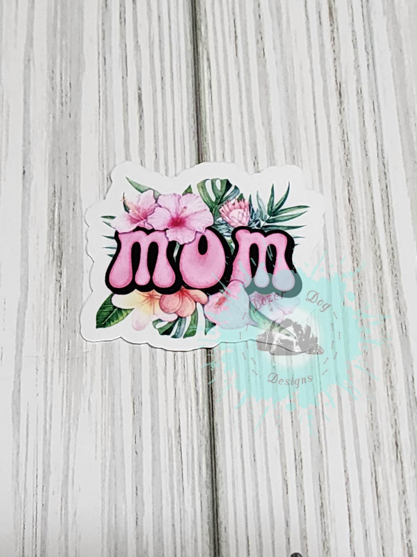 Mom Floral Waterproof Sticker