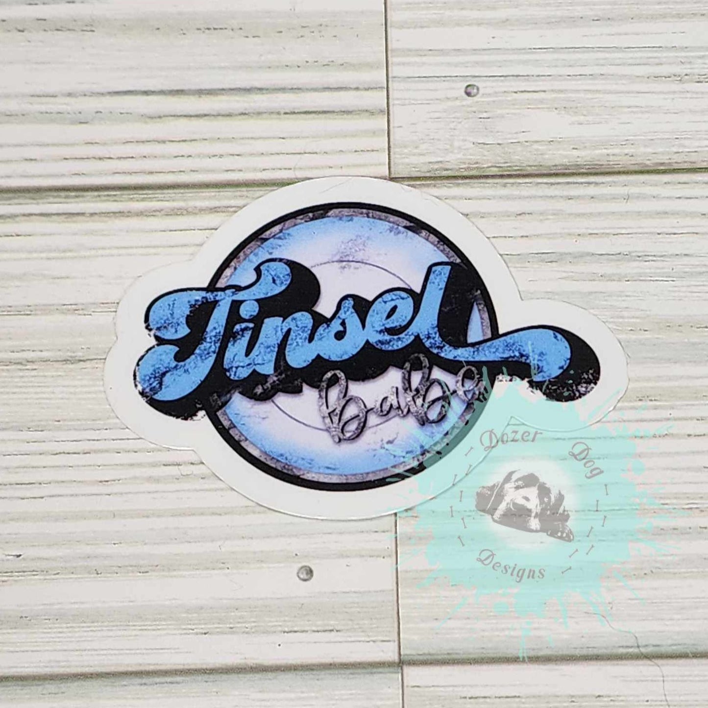 Tinsel Babe Waterproof Sticker