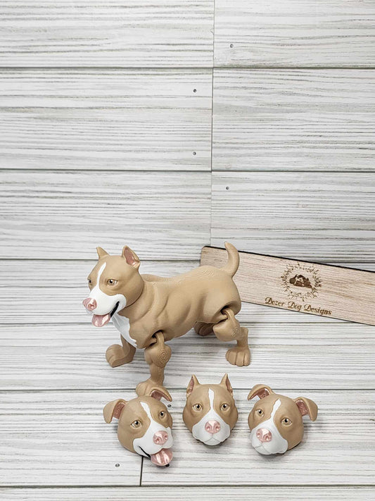 Pitbull Dog 3D Print