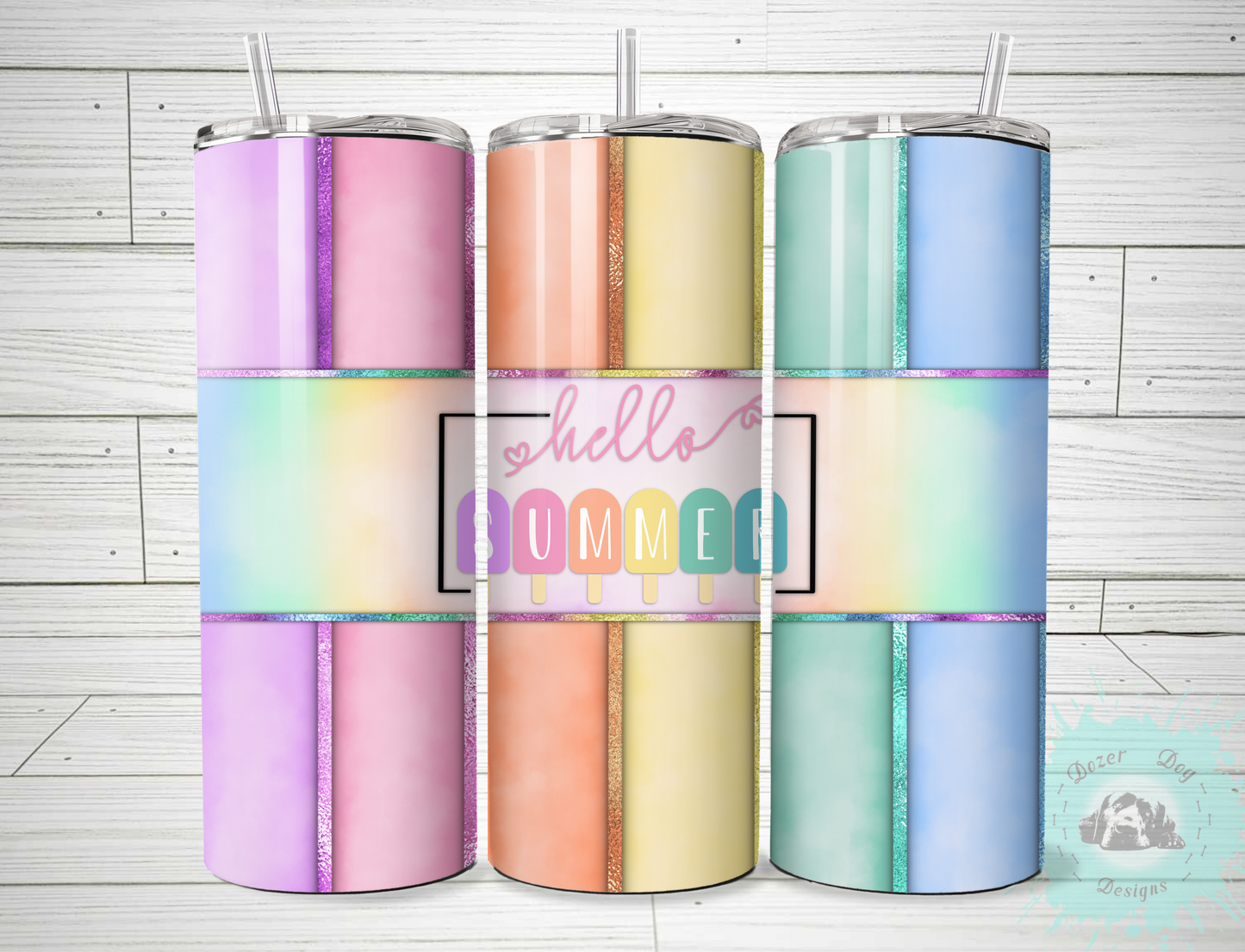 hello summer SUBLIMATION 20oz Tumblers