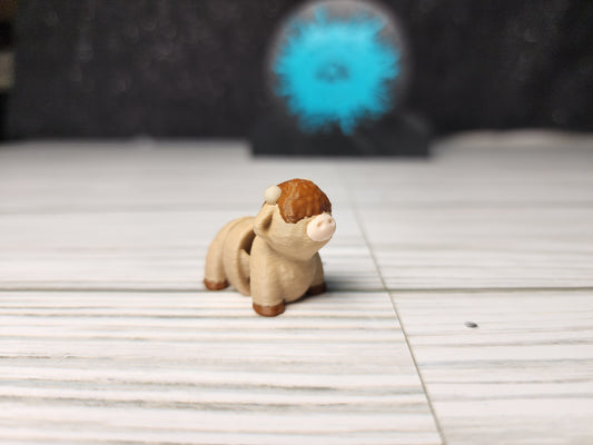 Tiny Flexi Highland Cow 3D Print