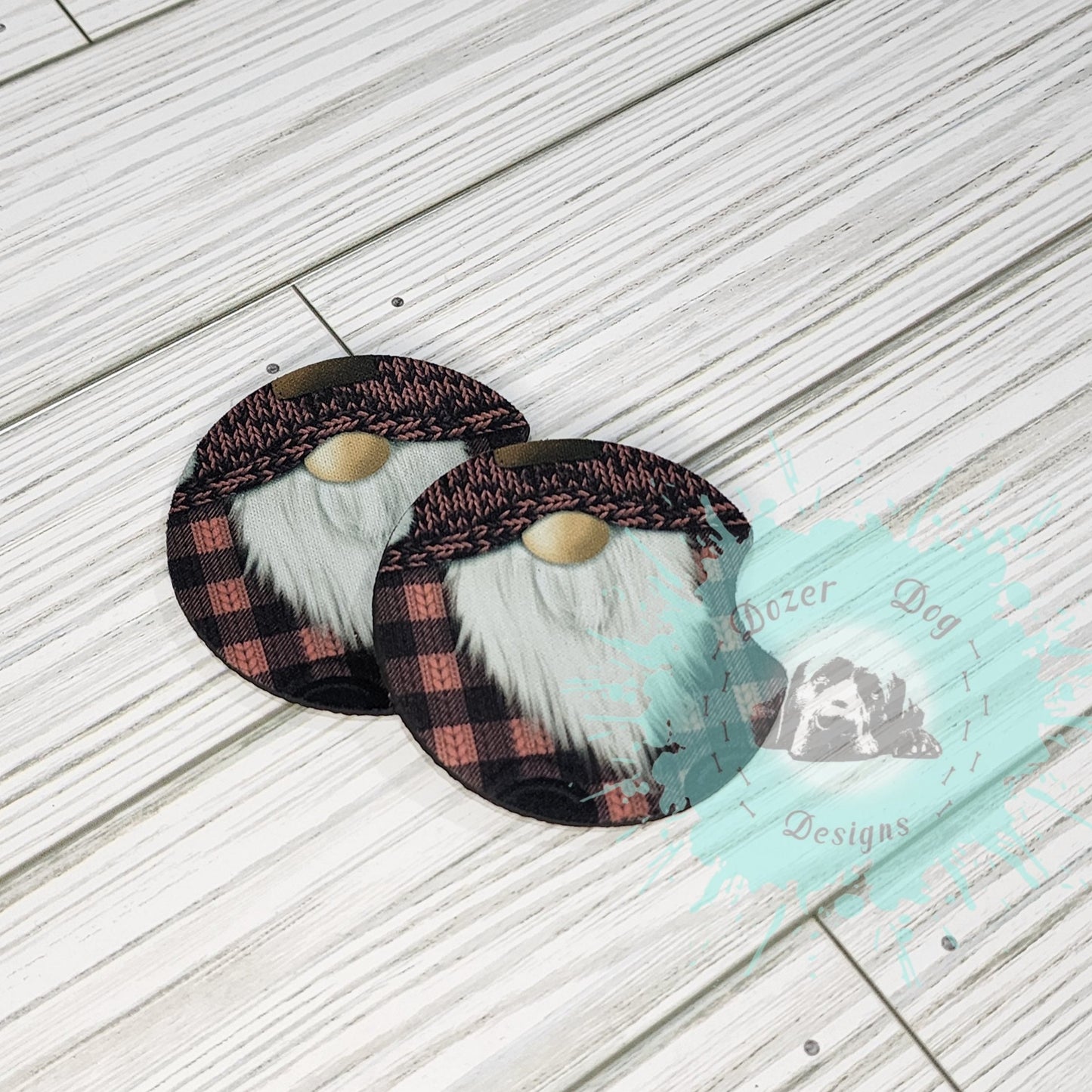 Gnome Car Coaster Set of 2