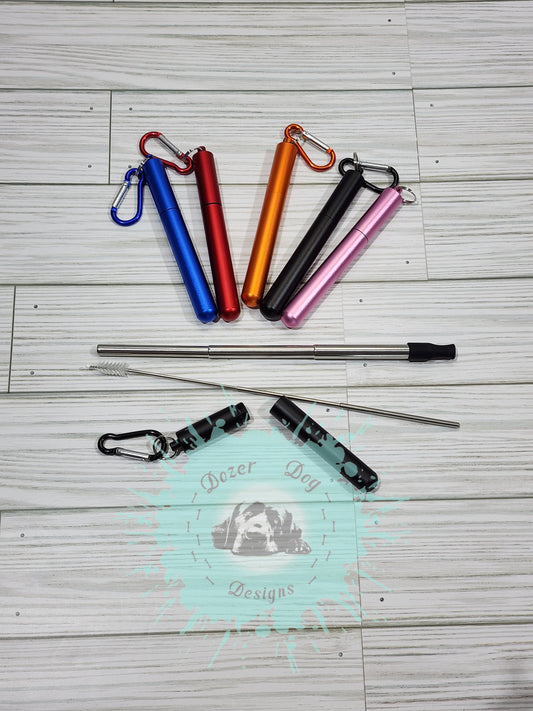 Telescoping Travel Tumbler Straws