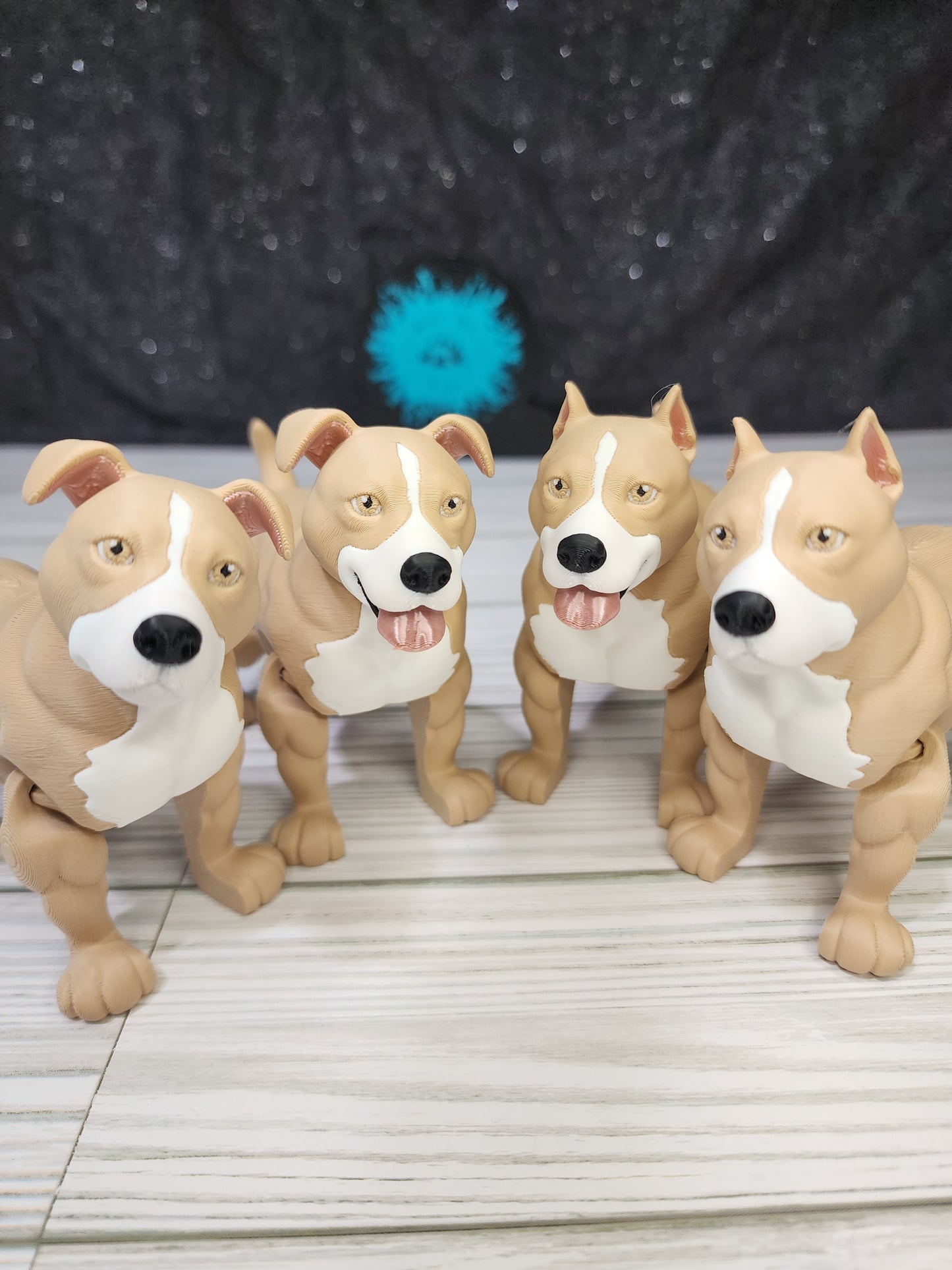 Pitbull Dog 3D Print