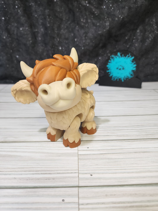 3d Highland Cow