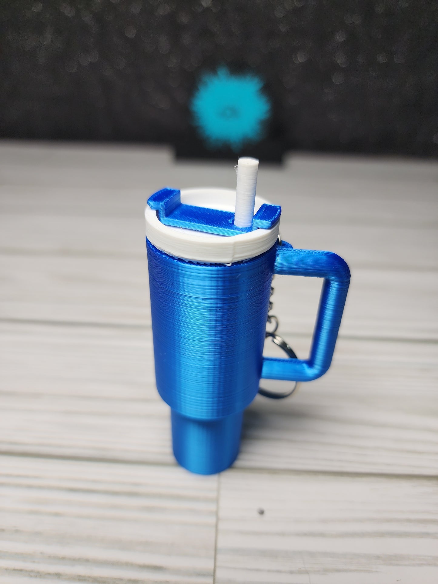 Tumbler Style Lip Balm Holder Keychain