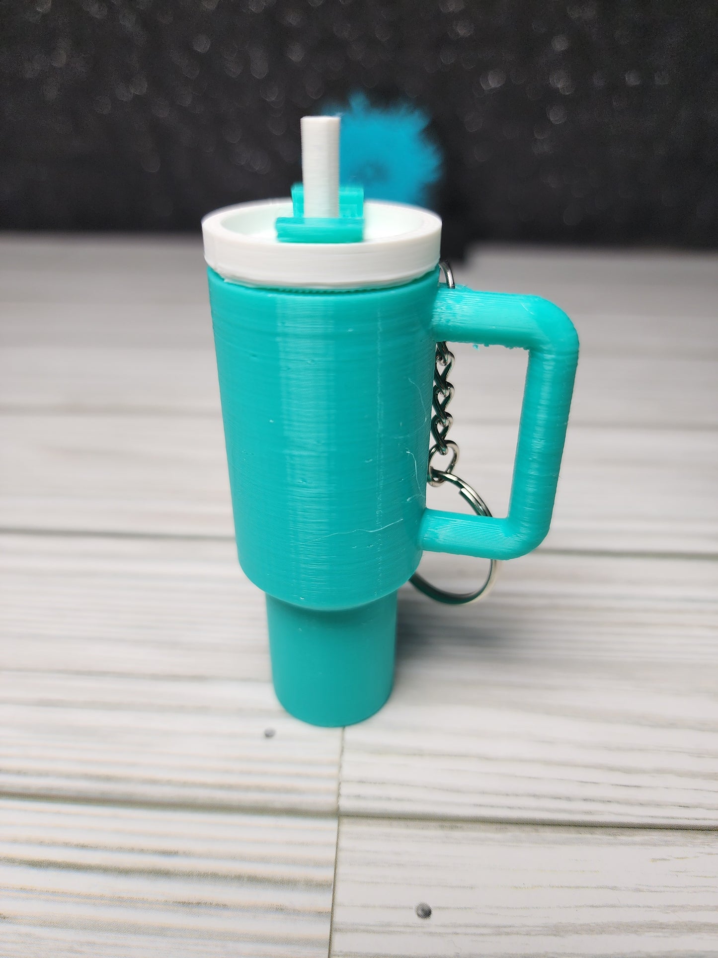 Tumbler Style Lip Balm Holder Keychain