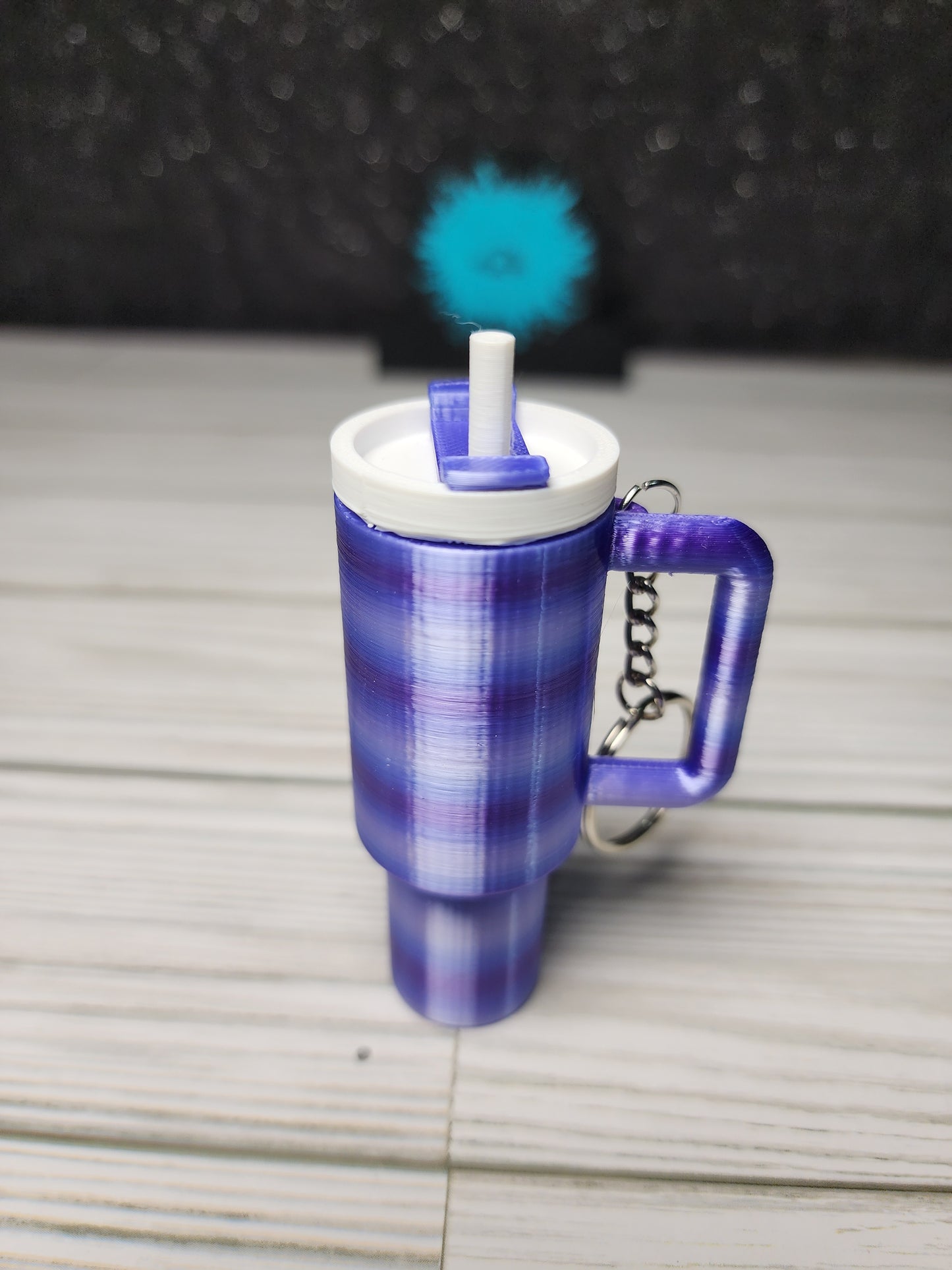 Tumbler Style Lip Balm Holder Keychain