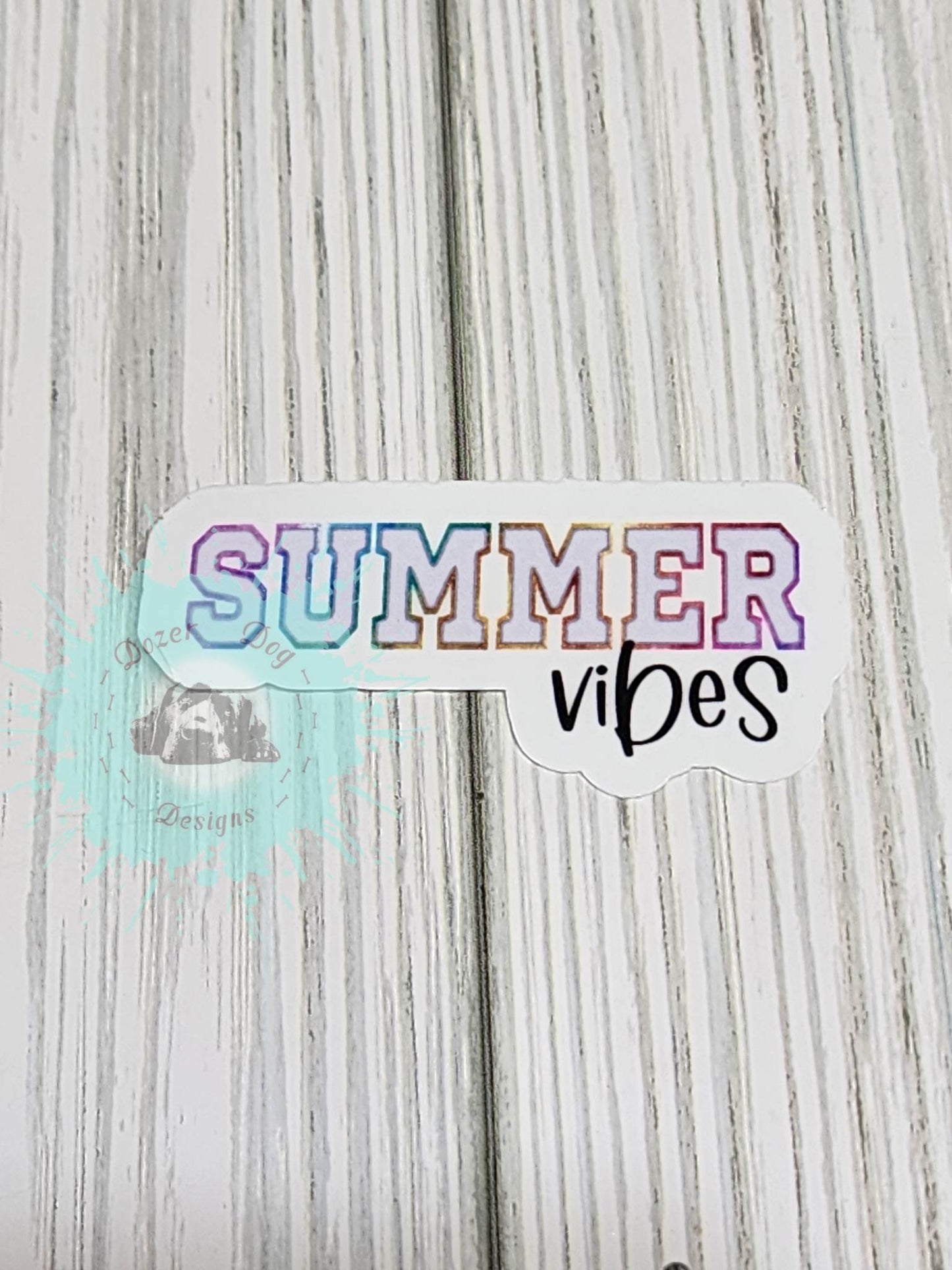 Summer Vibes Waterproof Sticker