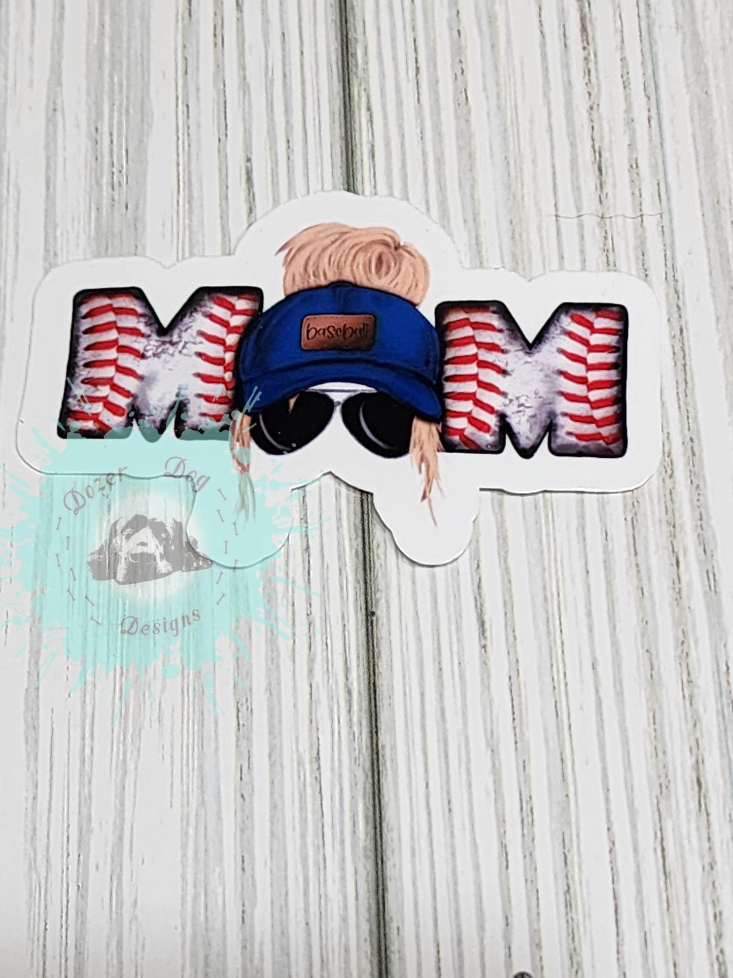 Baseball Mom Waterproof Sticker