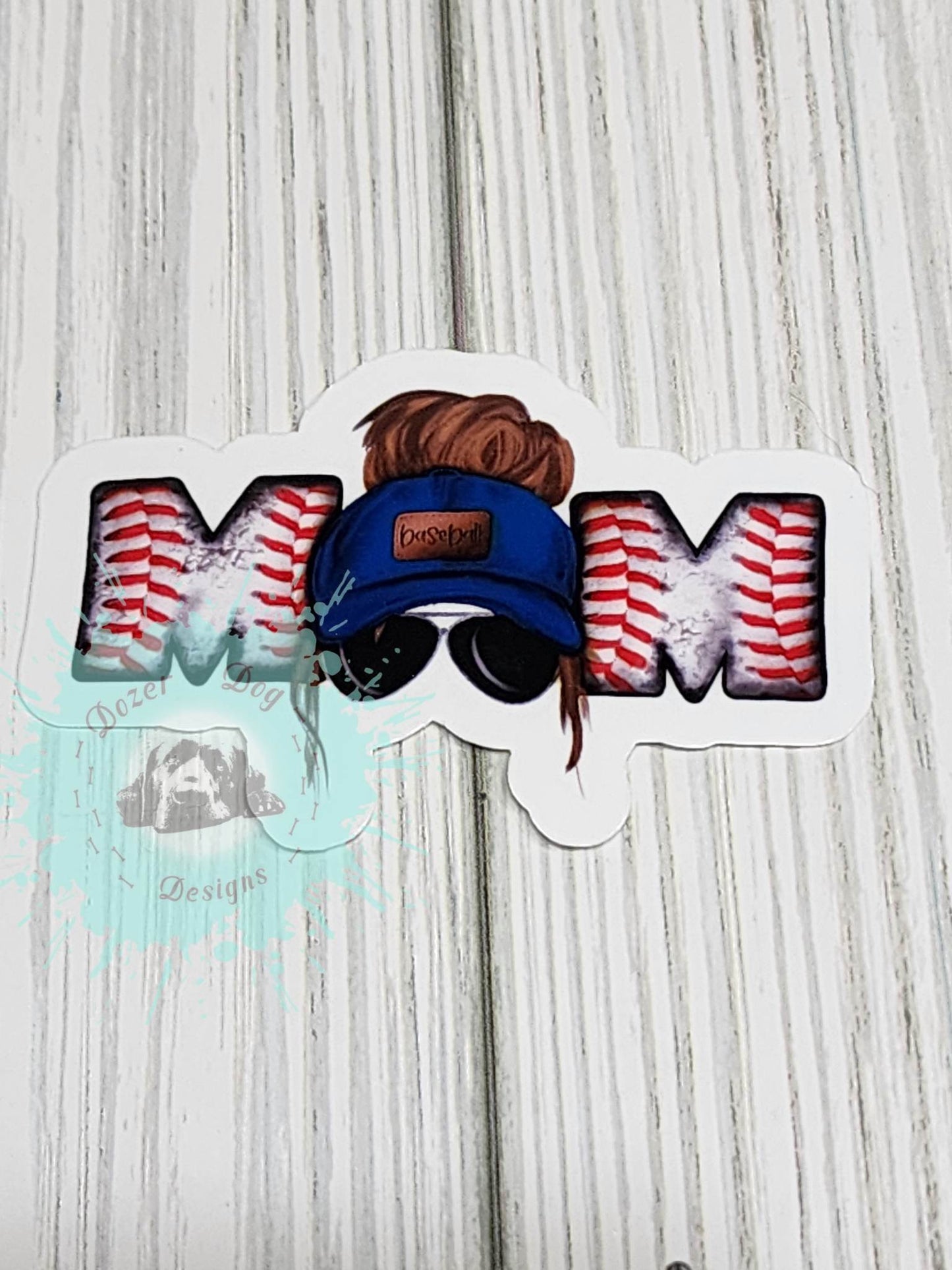 Baseball Mom Waterproof Sticker