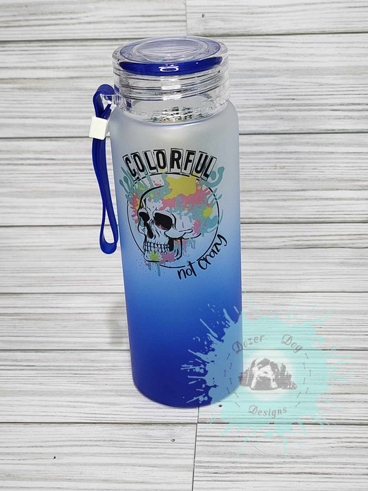 17oz Sublimation Glass Water Bottle