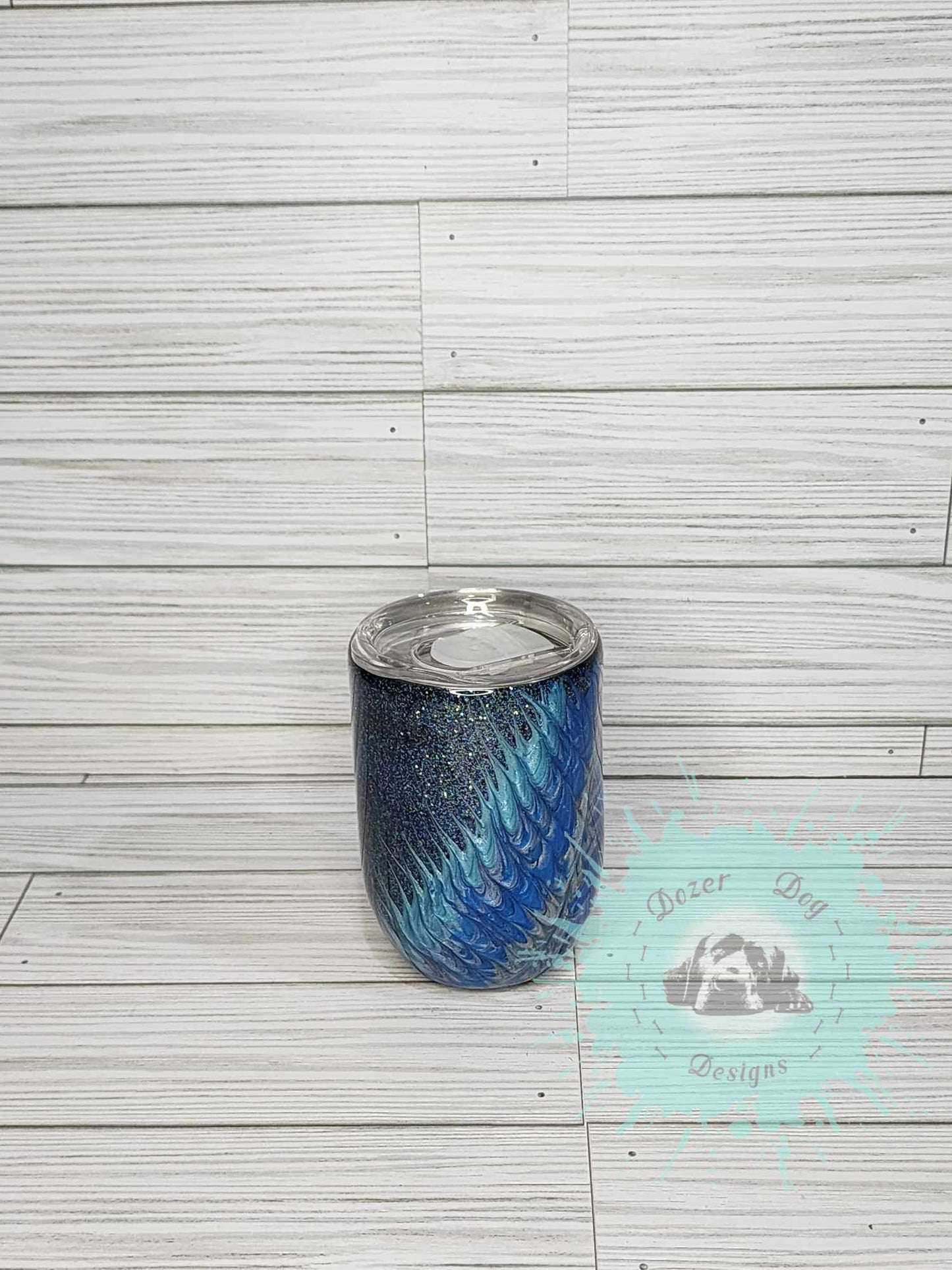 Holographic Feather 12oz Wine Tumbler