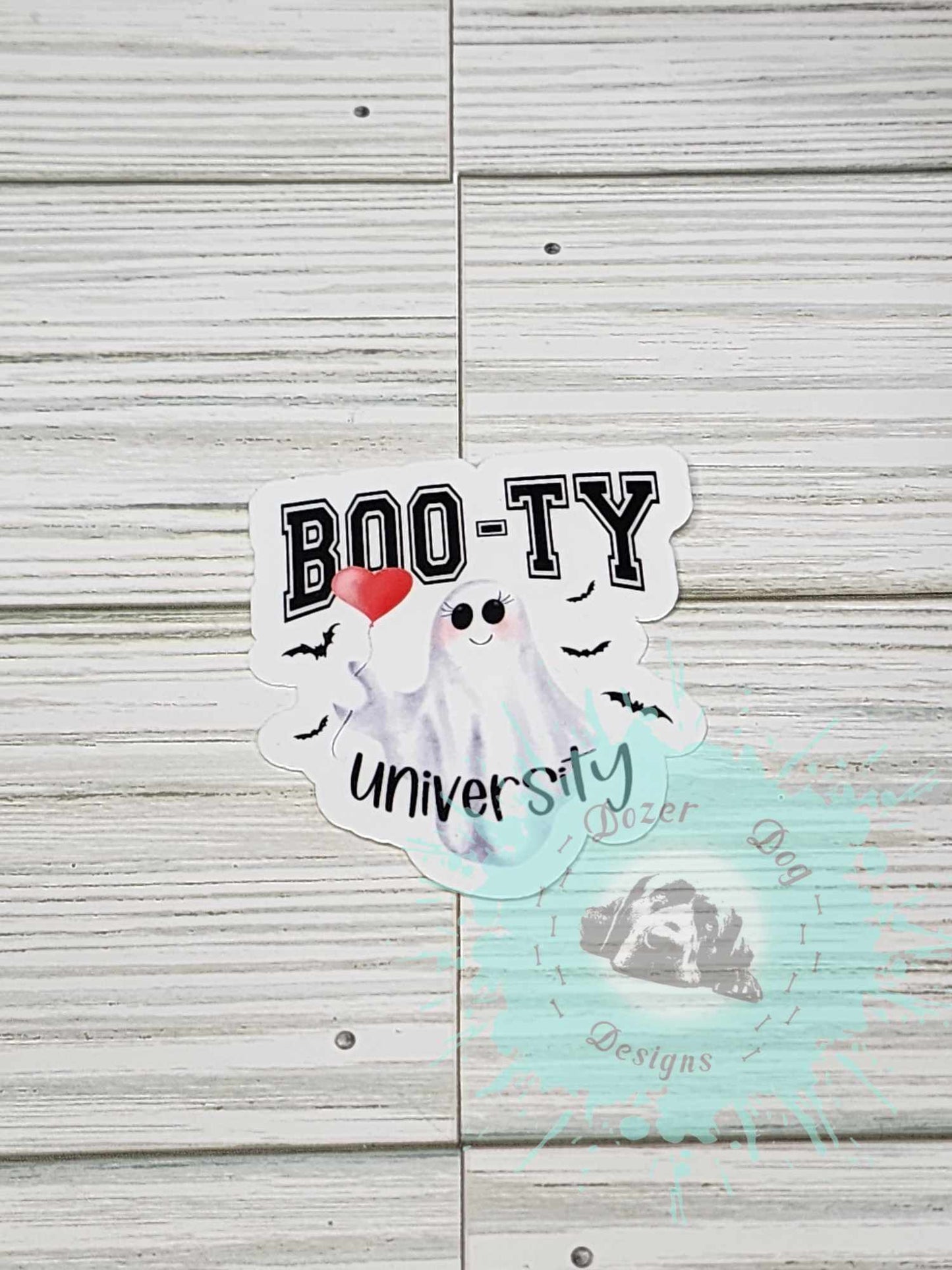 Boo-ty University Waterproof Sticker