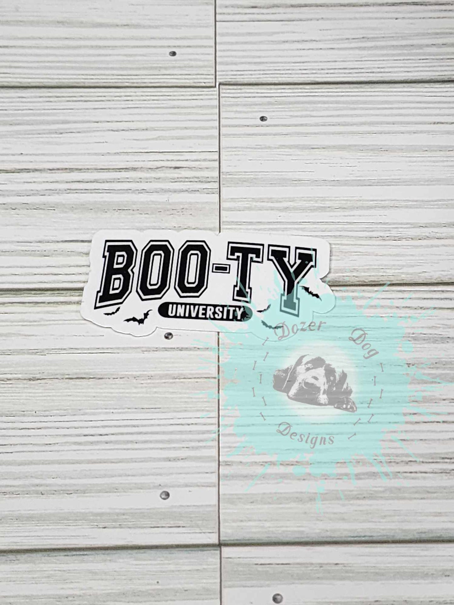 Boo-ty University Waterproof Sticker