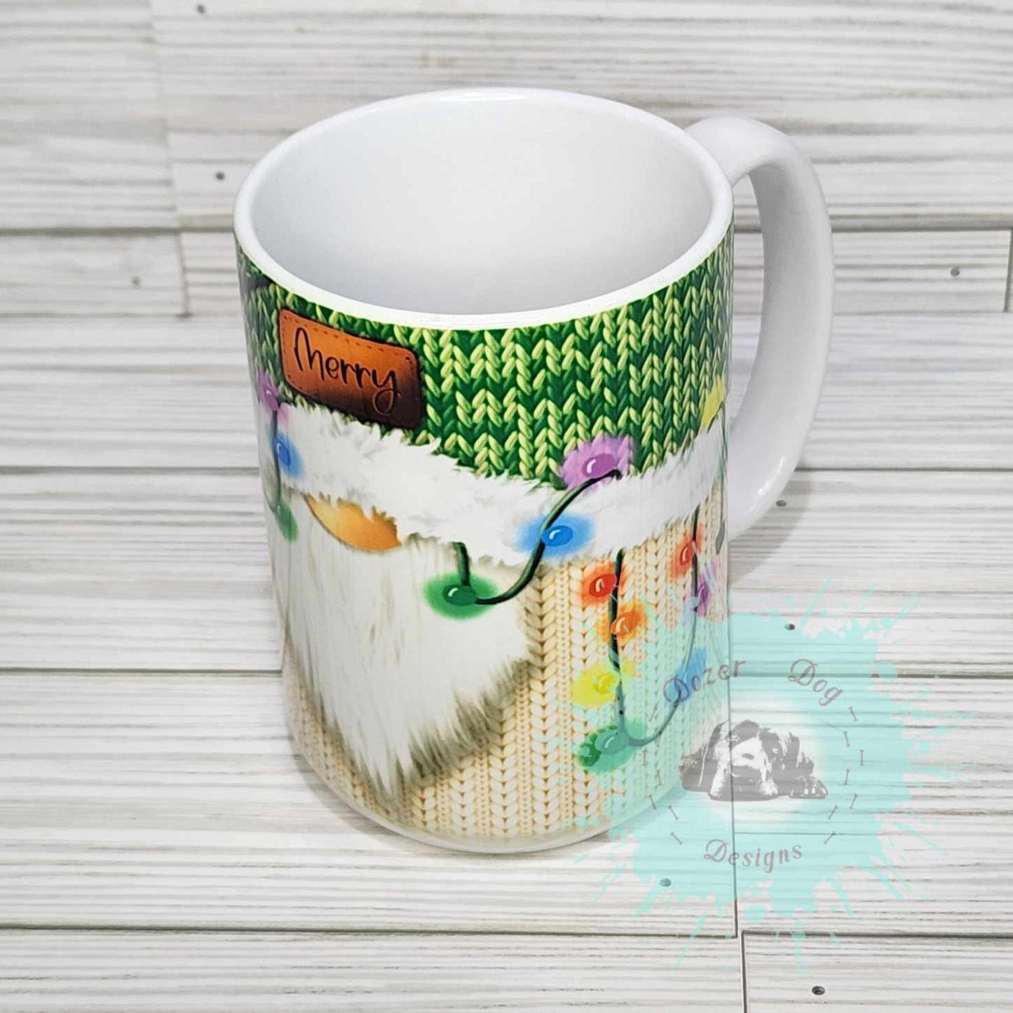 Christmas Lights Gnome 15oz Sublimation Coffee Mug