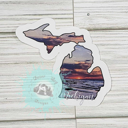 Scenic Michigan Waterproof Sticker