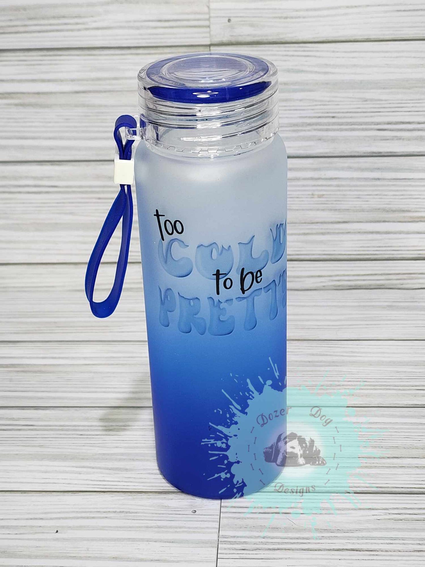 17oz Sublimation Glass Water Bottle