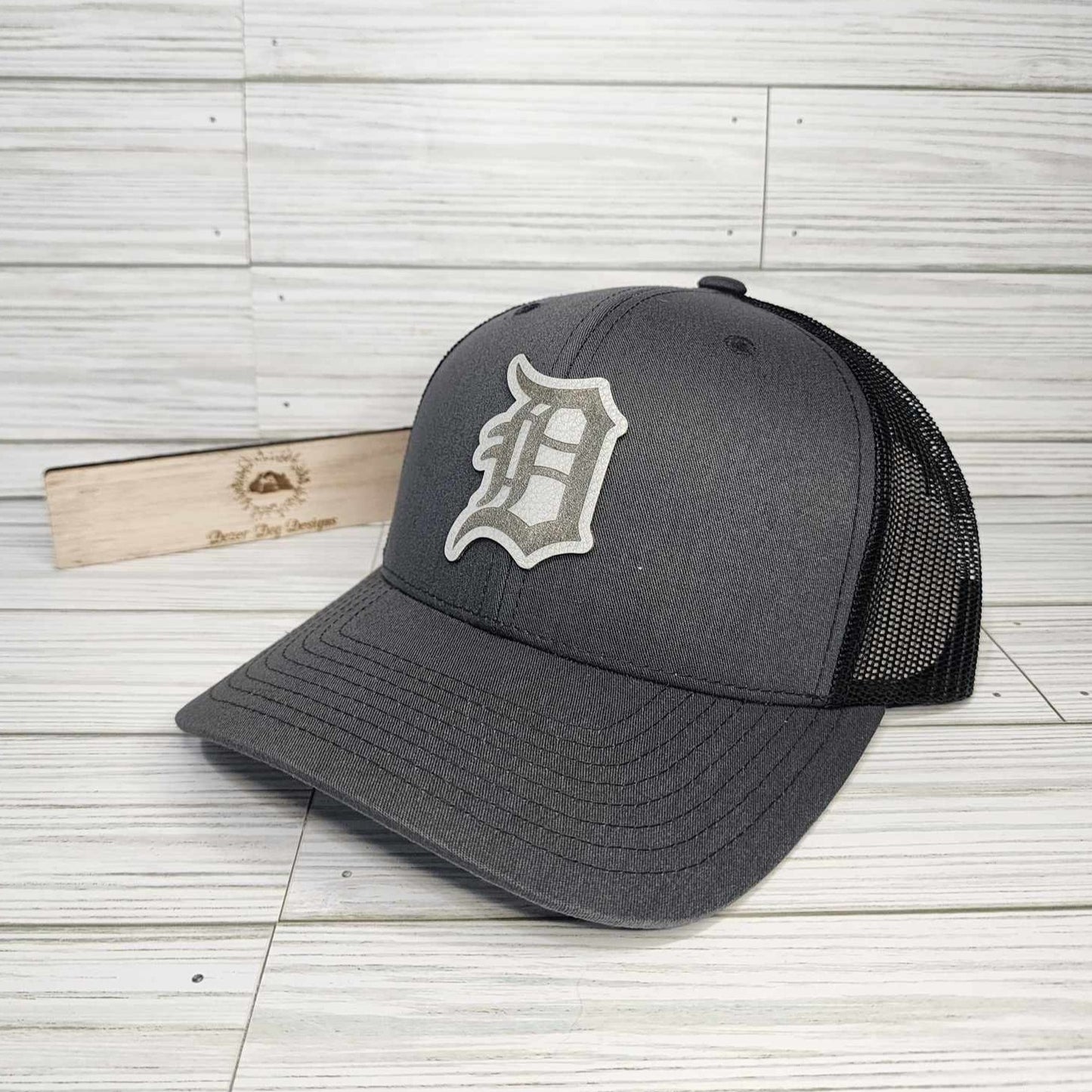 Detroit Men's Leather Patch Hat