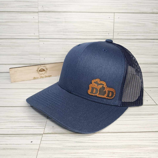 Michigan Dad Men's Leather Patch Hat