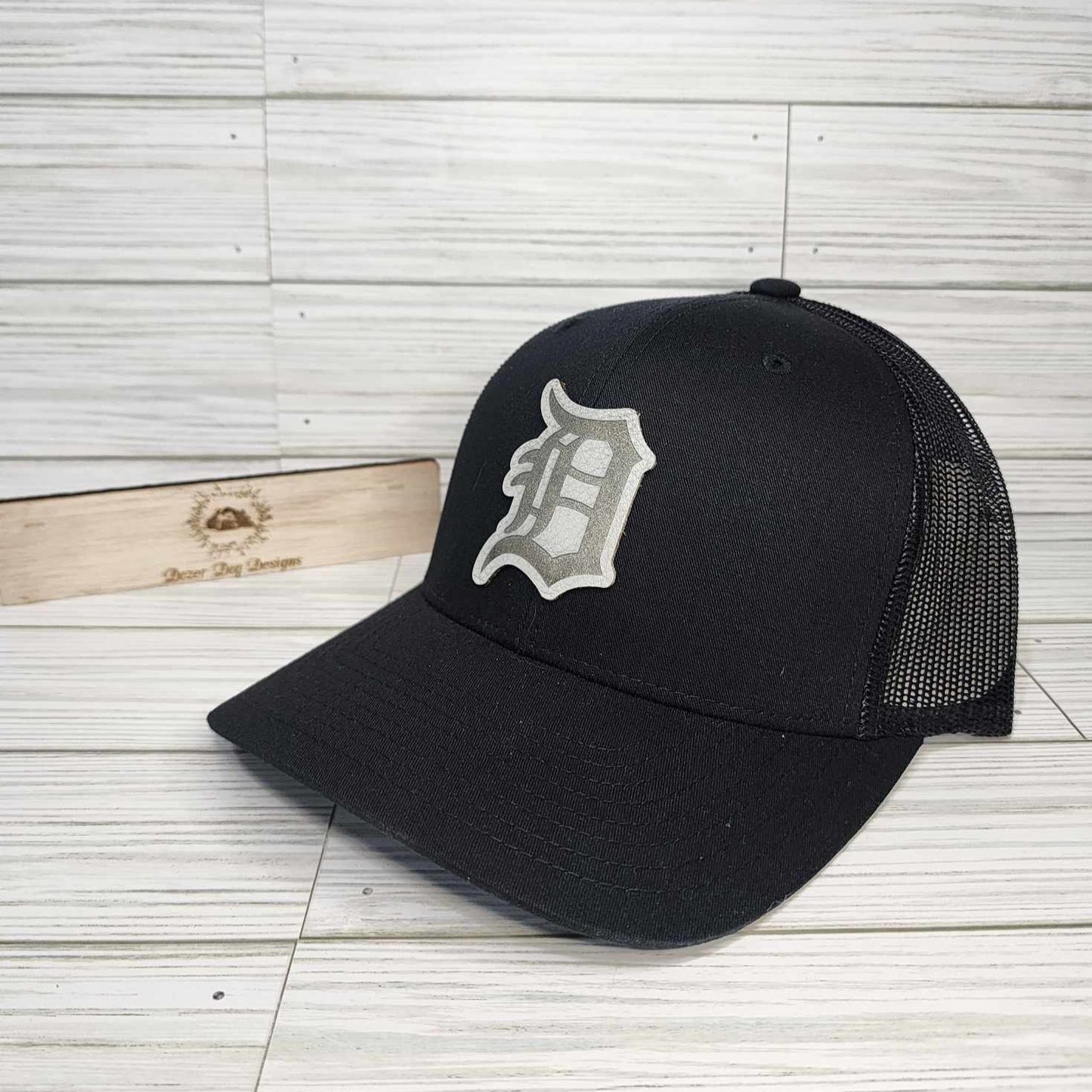 Detroit Men's Leather Patch Hat