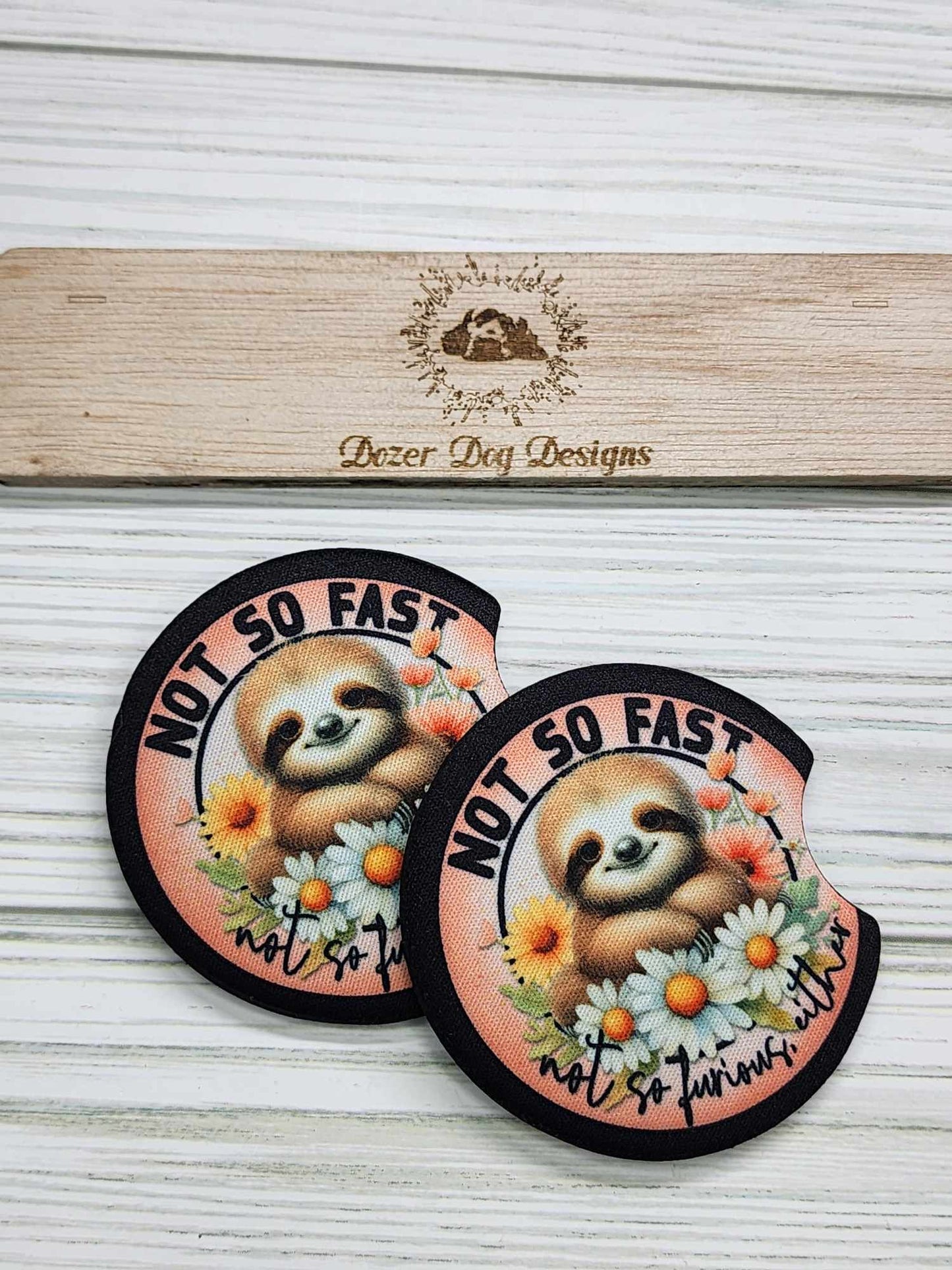 Not So Fast, Not So Furious Car Coaster Set of 2