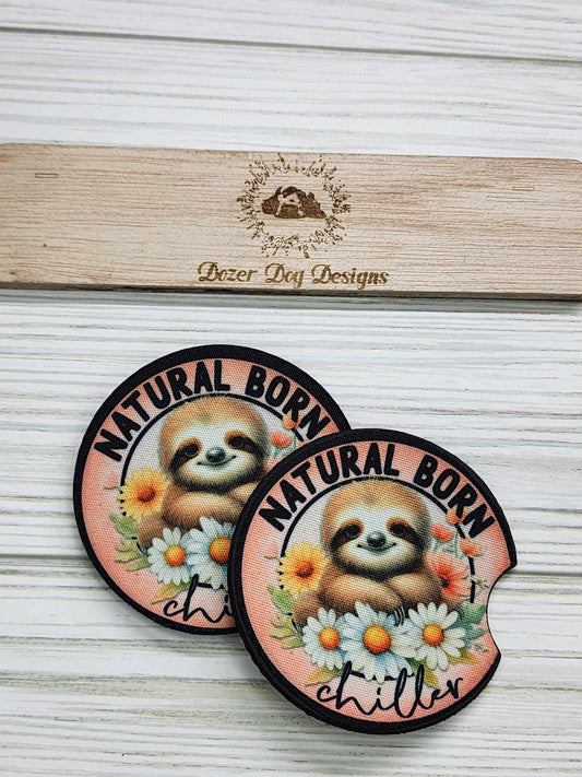 Natural Born Chiller Car Coaster Set of 2