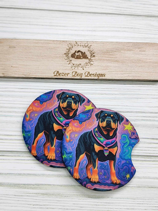 Rottweiler Car Coaster Set of 2