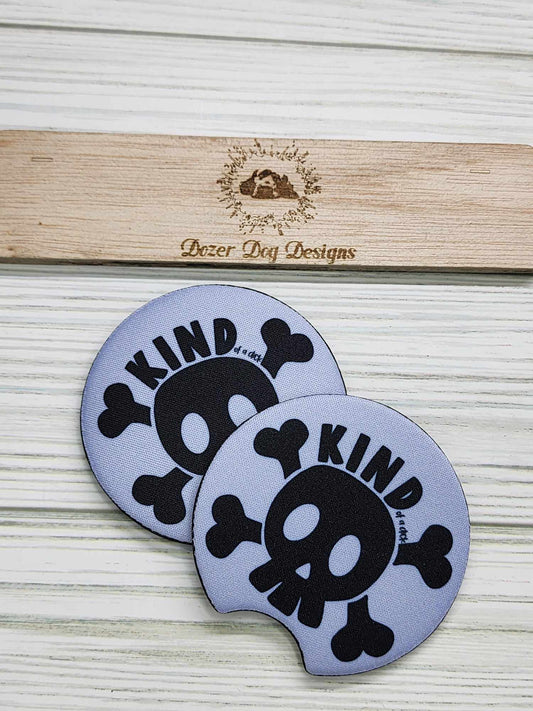 Kind of a D*ck / B*tch Car Coaster Set of 2