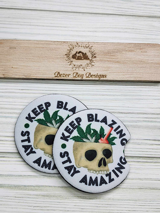 Keep Blazing Stay Amazing Coaster Set of 2