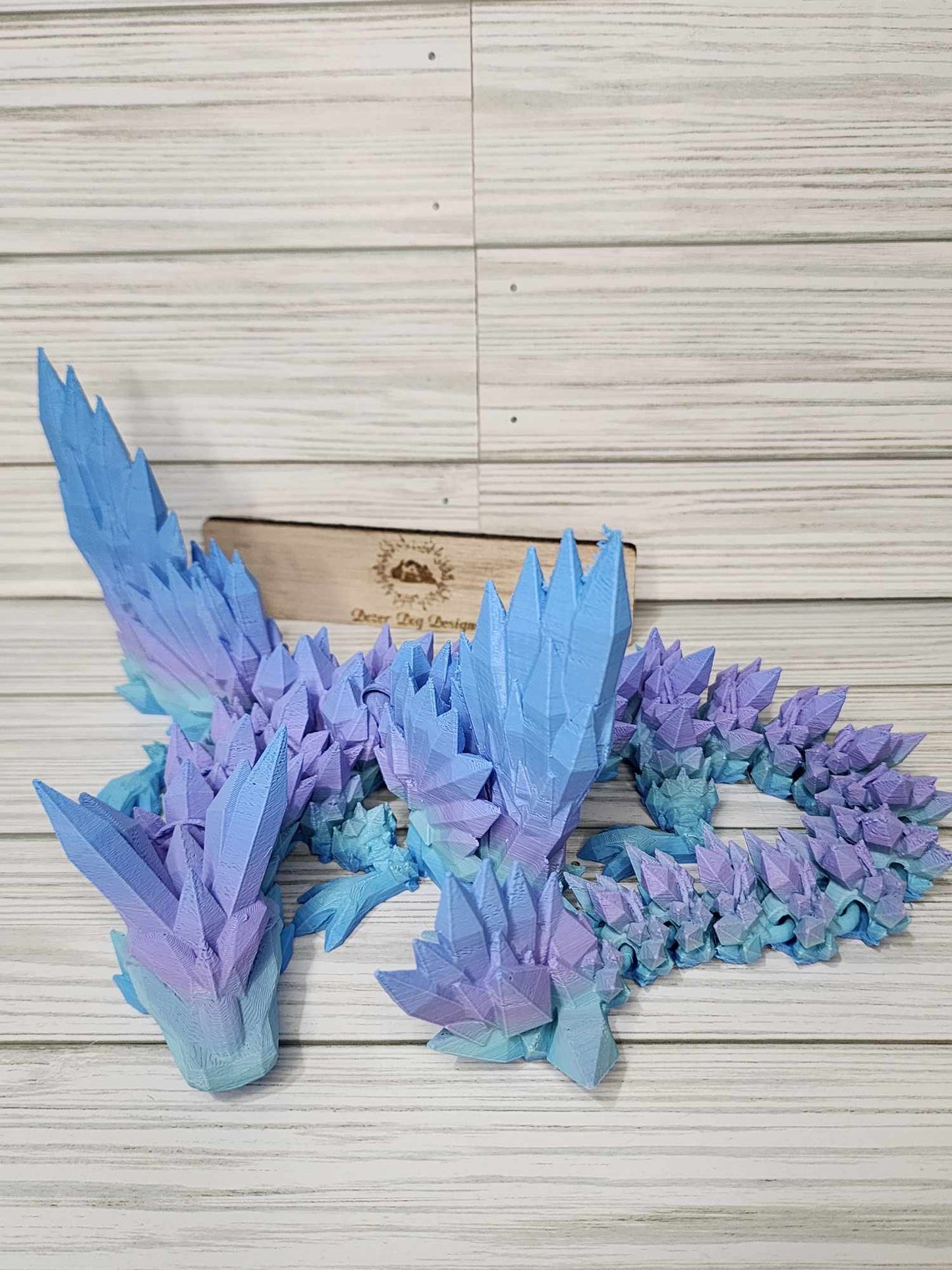 FULL Size Winged Wolf Dragon Flexi 3D Print