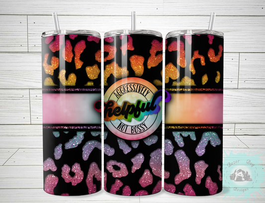 Aggressively Helpful SUBLIMATION 20oz Tumblers