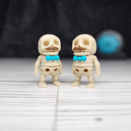 Tiny Flexi Skeleton - Mustache 3D Print