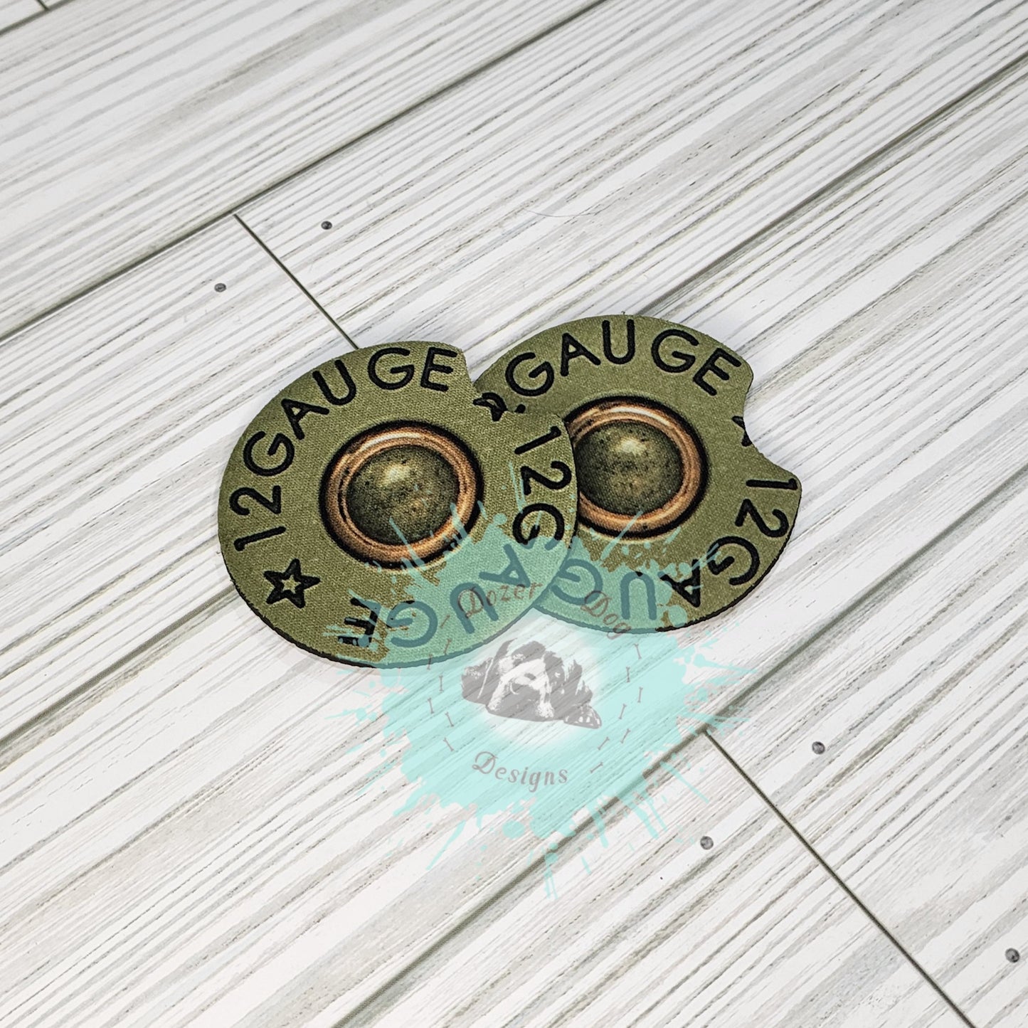 12 Gauge Car Coaster Set of 2