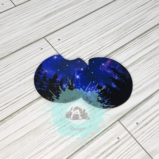 Galaxy Trees Car Coaster Set of 2