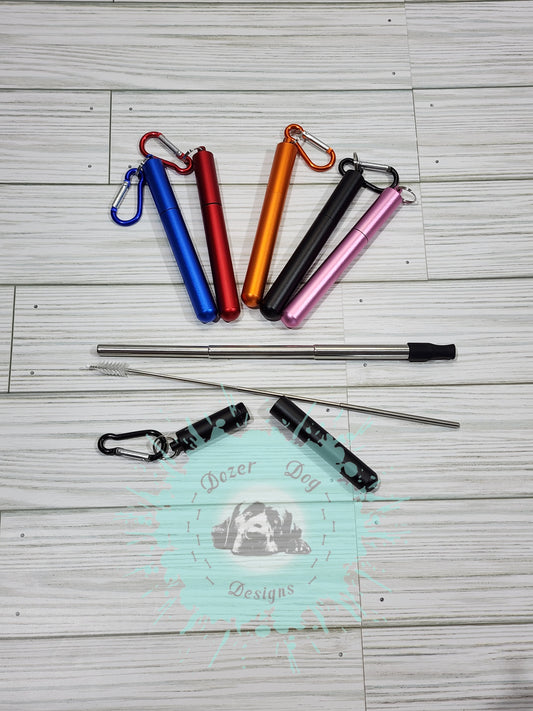 Telescoping Travel Tumbler Straws