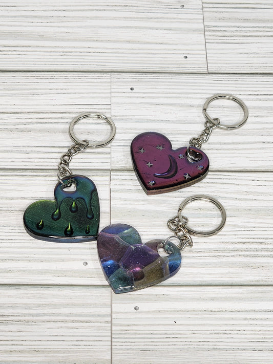 Custom Small Heart Keychain