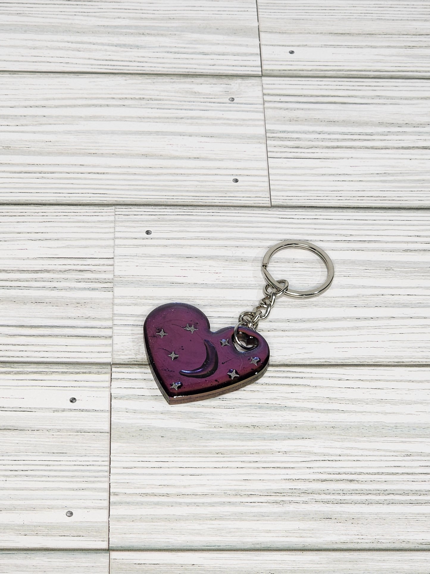 Custom Small Heart Keychain