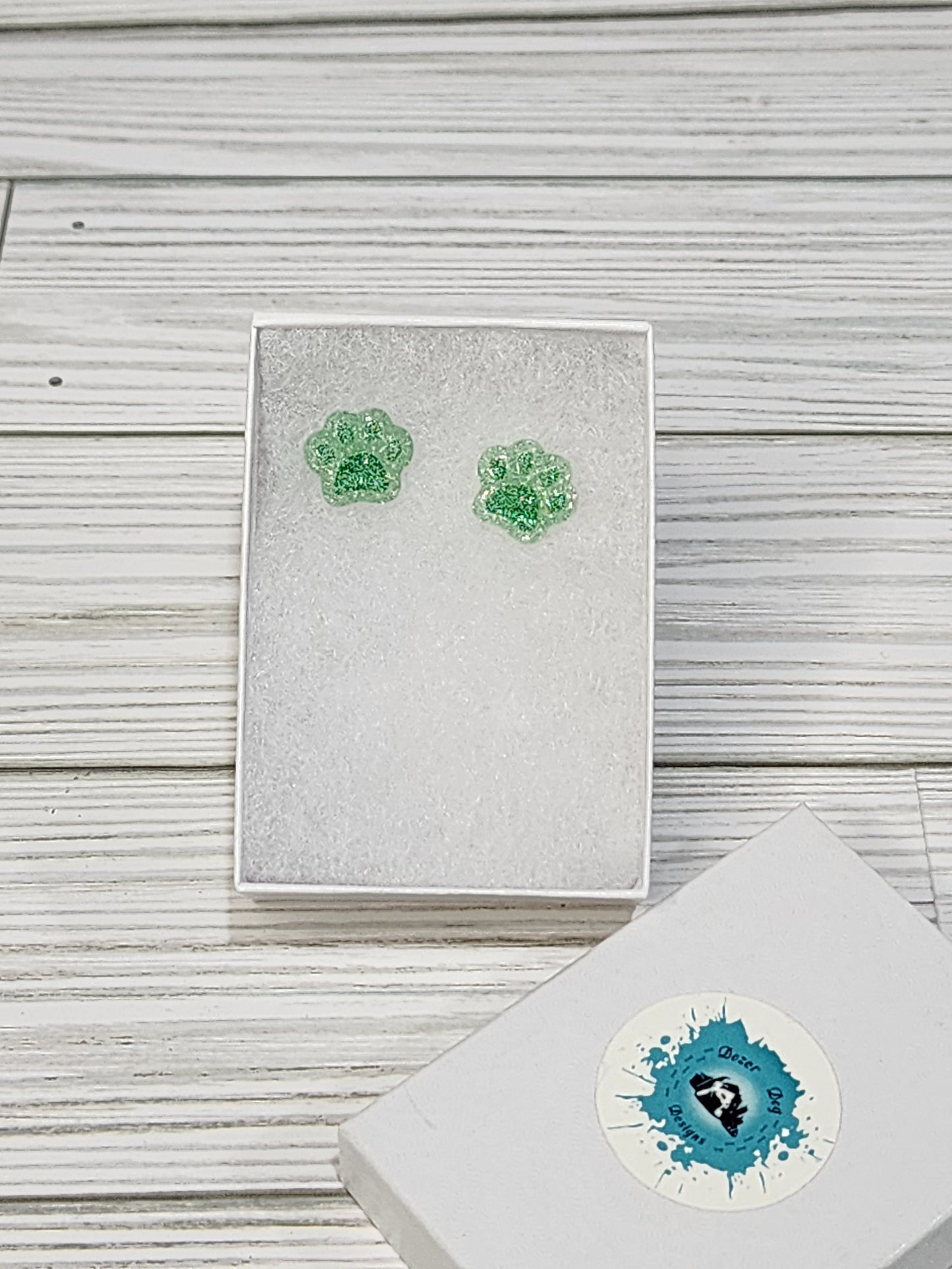 Paw Print Stud Earrings