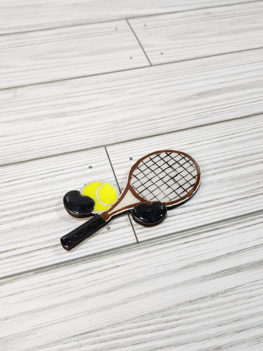 Tennis Ball and Racket Accessory for Interchangeable Gnomes