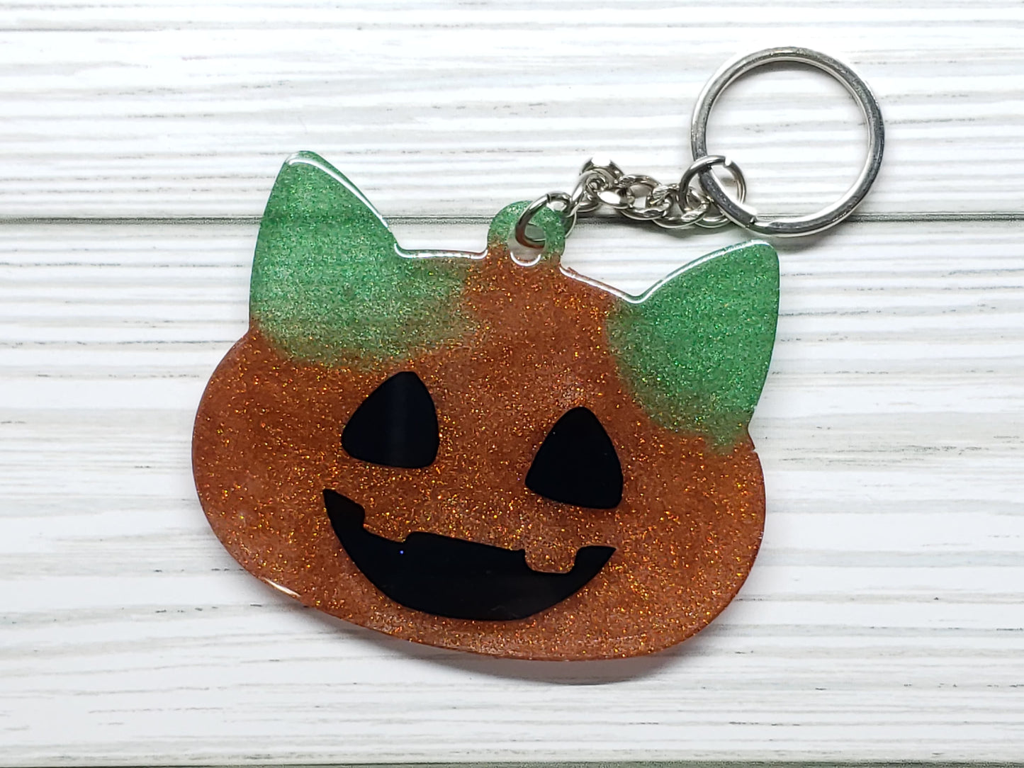 Custom Kawaii Kitty Cat Face Keychain