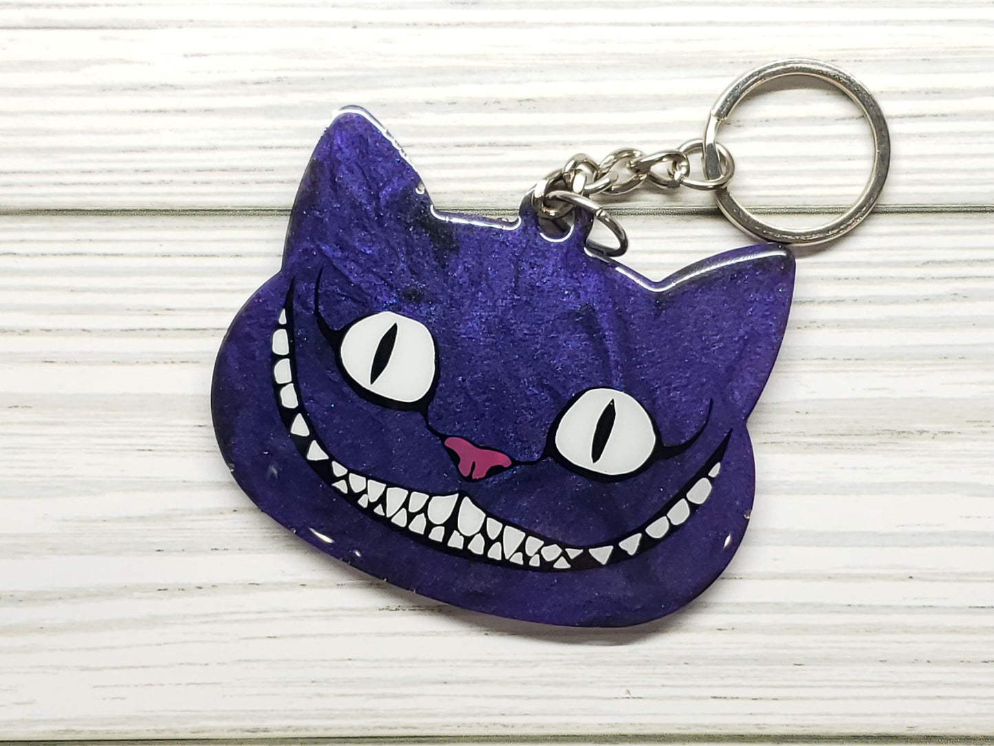 Custom Kawaii Kitty Cat Face Keychain