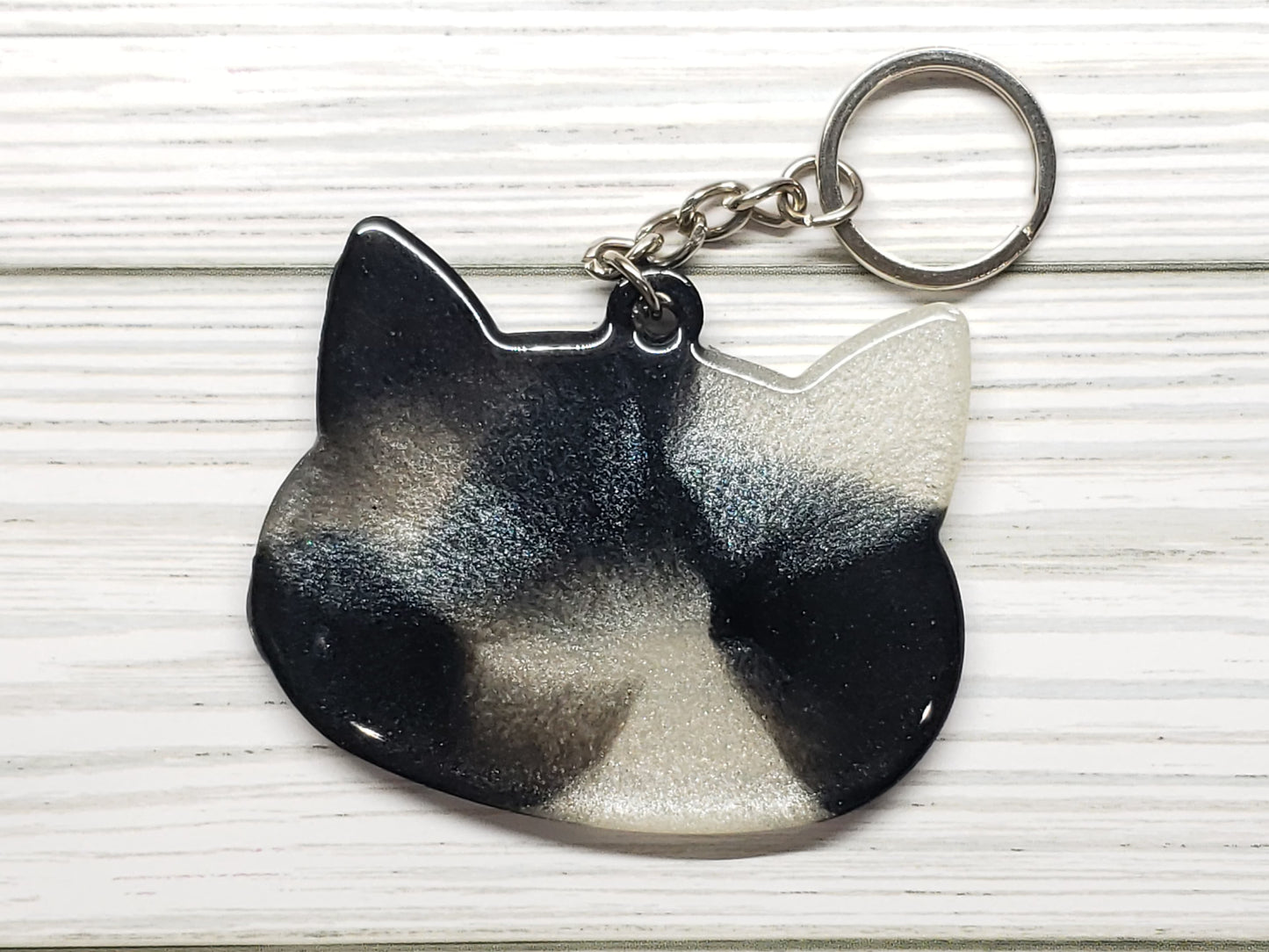 Custom Kawaii Kitty Cat Face Keychain