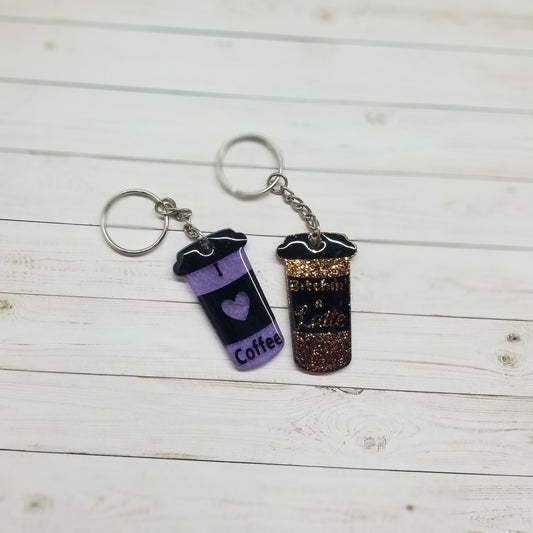 Custom Tiny Coffee Cup Keychain