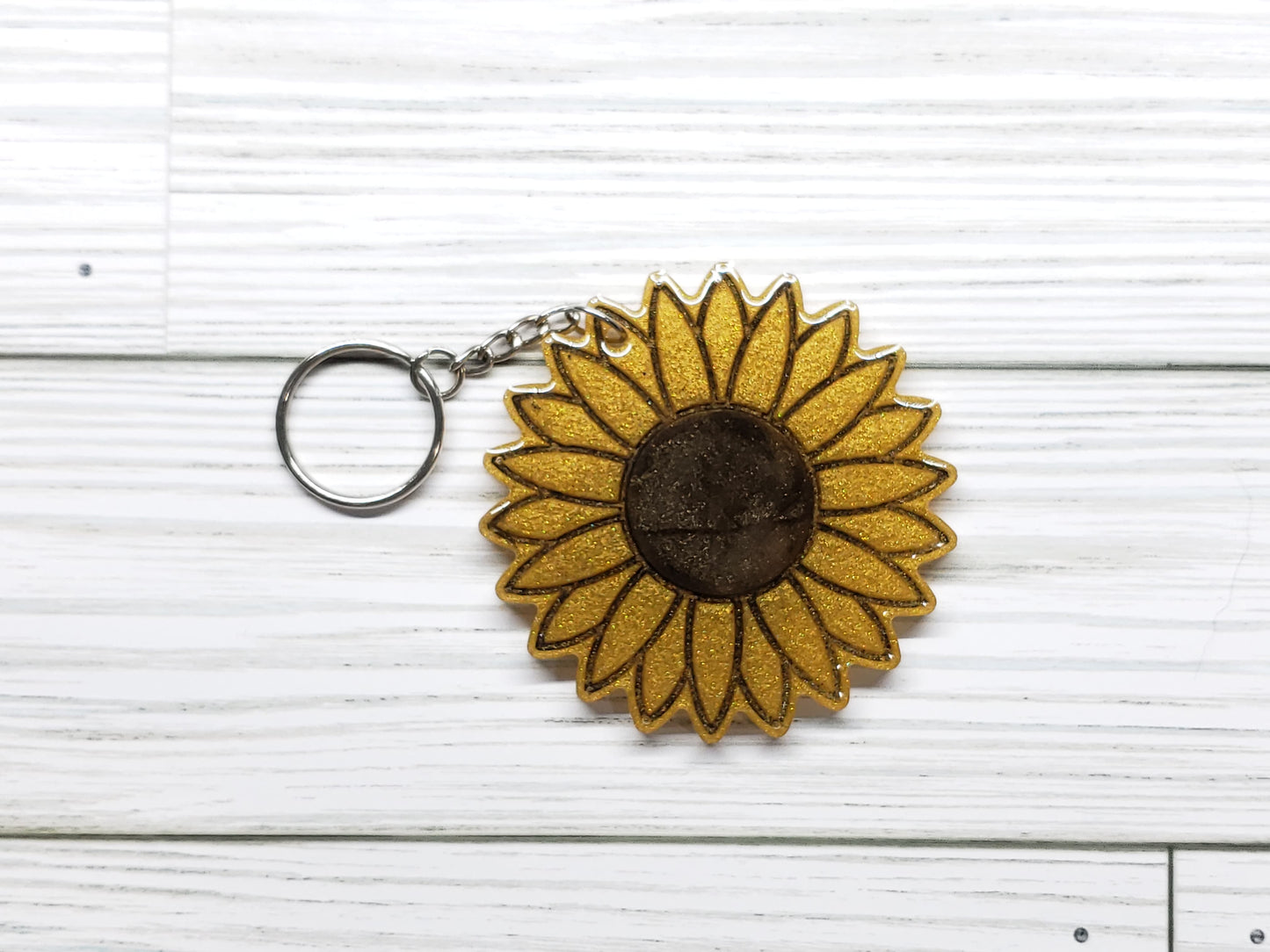 Custom Flower Keychain | Daisy Sunflower | Ornament