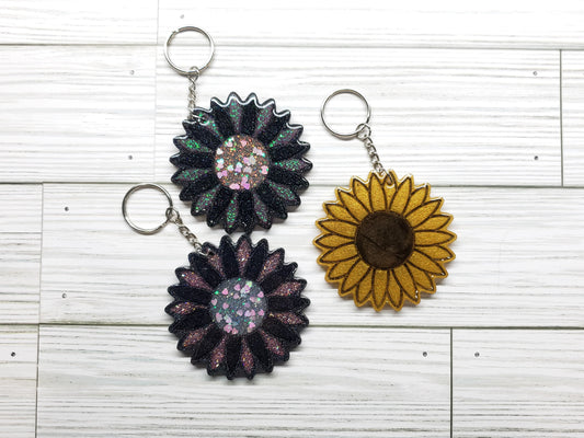 Custom Flower Keychain | Daisy Sunflower | Ornament