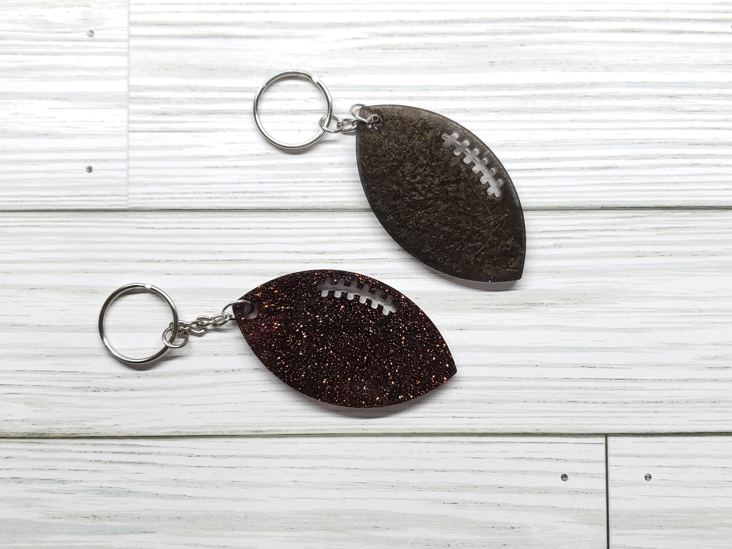 Custom Football Resin Keychain