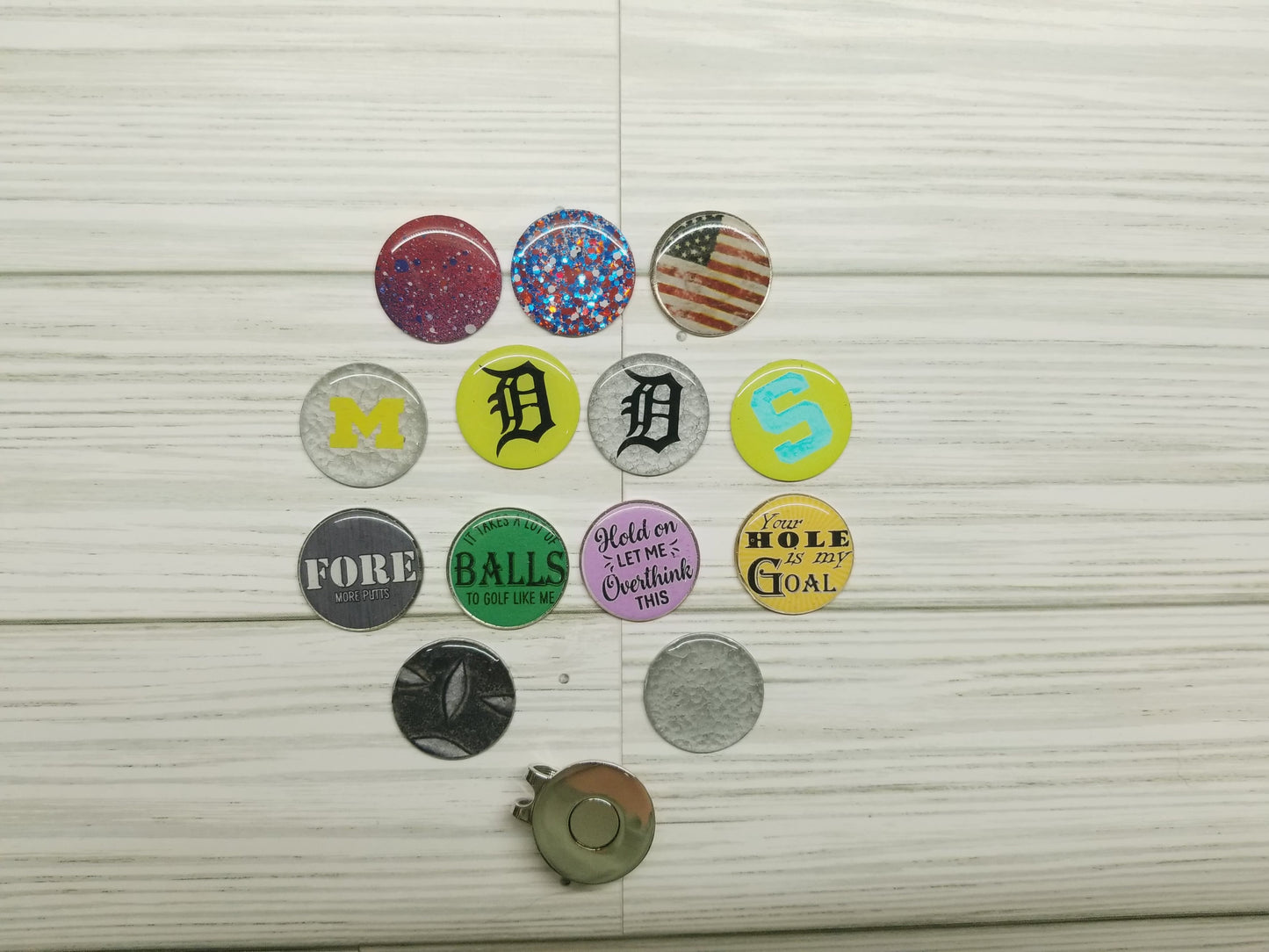 RTS Golf Ball Markers and Magnetic Hat Clip .