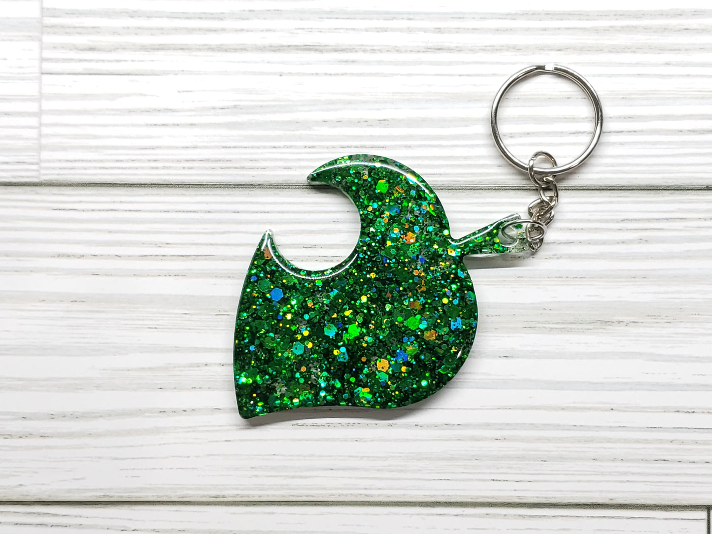 Custom Nook Leaf Resin Keychain